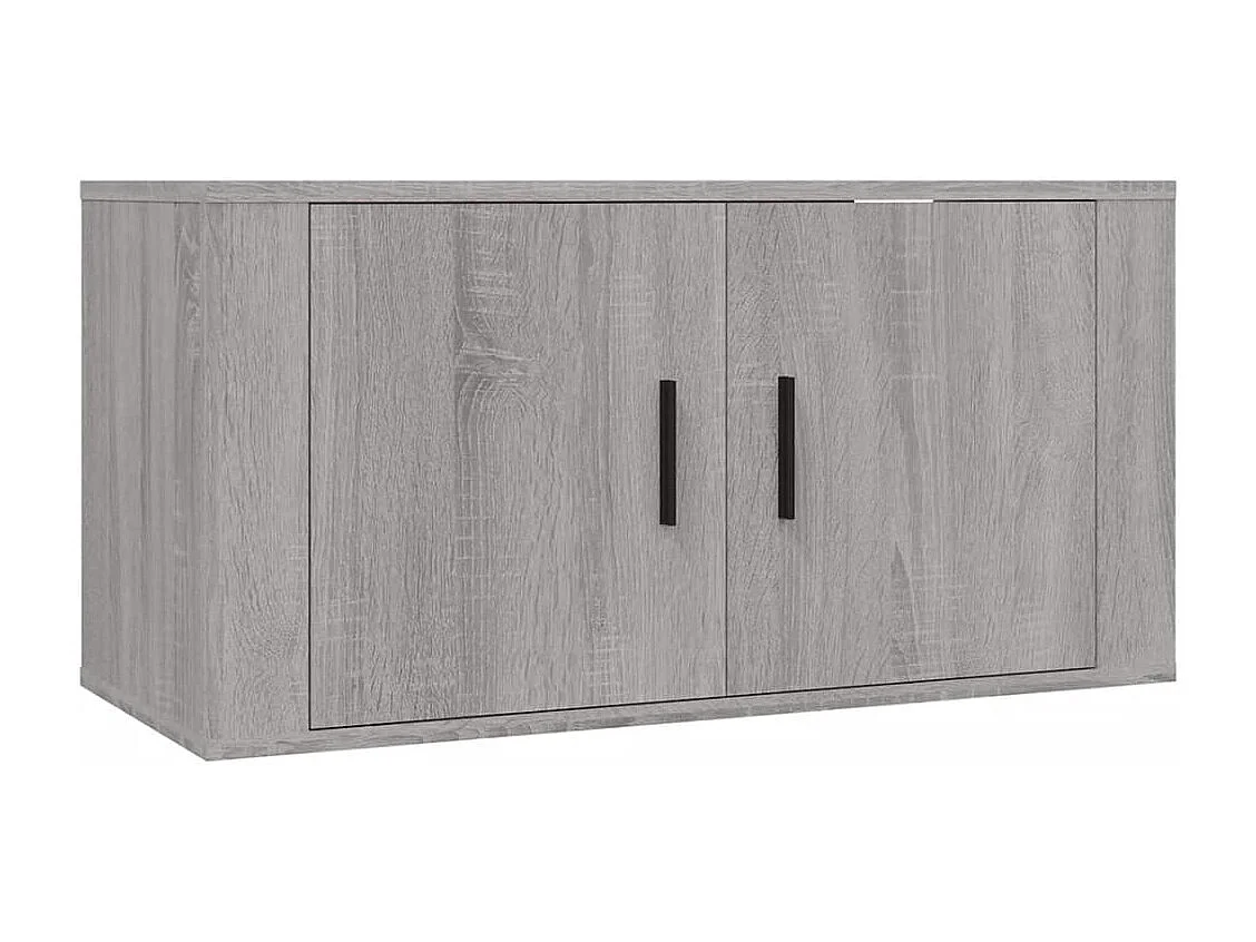 Agnetha  Ensemble de meubles TV 3 pcs Sonoma gris Bois d'ingénierie