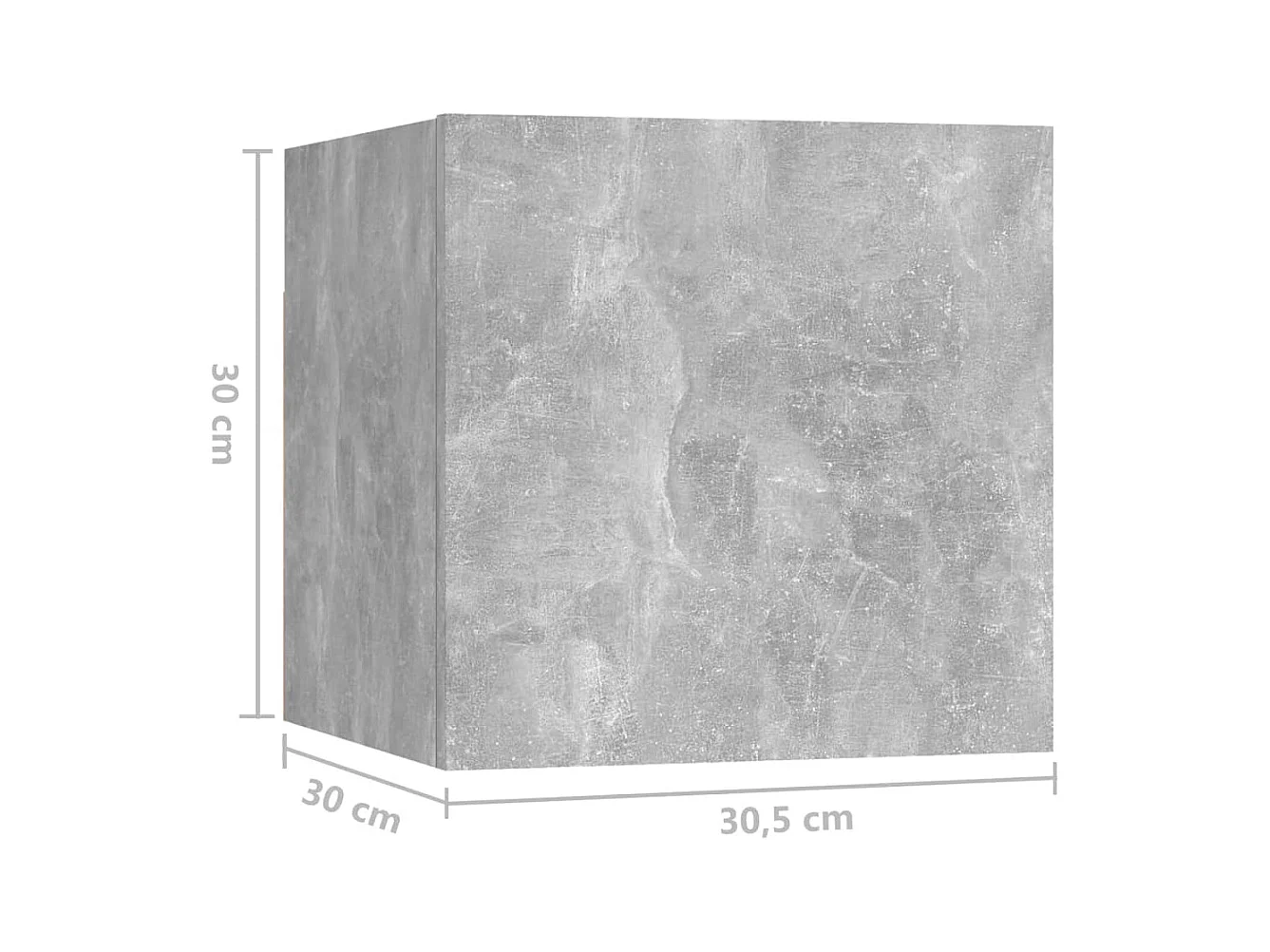 Wheat Ridge  Ensemble de meubles TV 5 pcs Gris béton Bois d'ingénierie