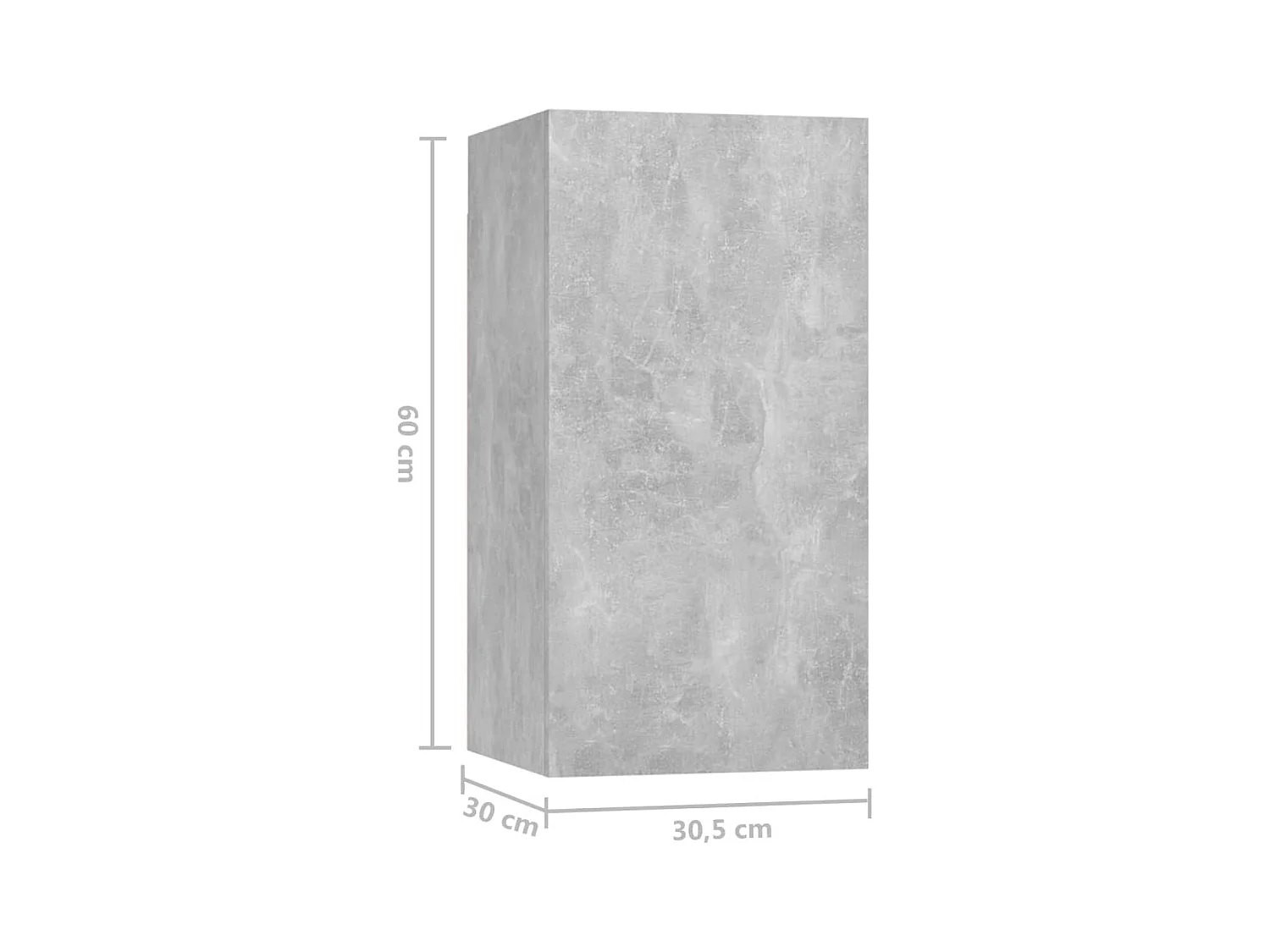 Wheat Ridge  Ensemble de meubles TV 5 pcs Gris béton Bois d'ingénierie