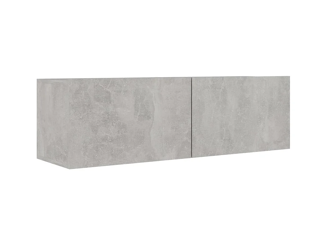 Ann Arbor  Ensemble de meubles TV 4 pcs Gris béton Bois d'ingénierie