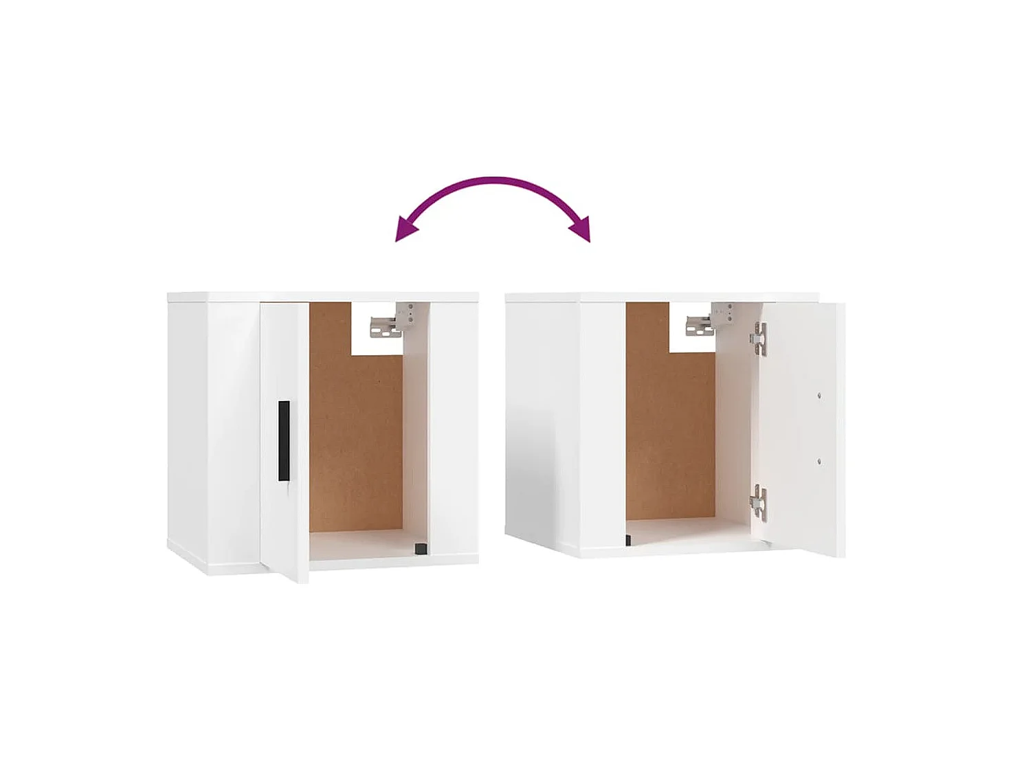 Wielsbeke  Ensemble de meubles TV 3 pcs Blanc Bois d'ingénierie