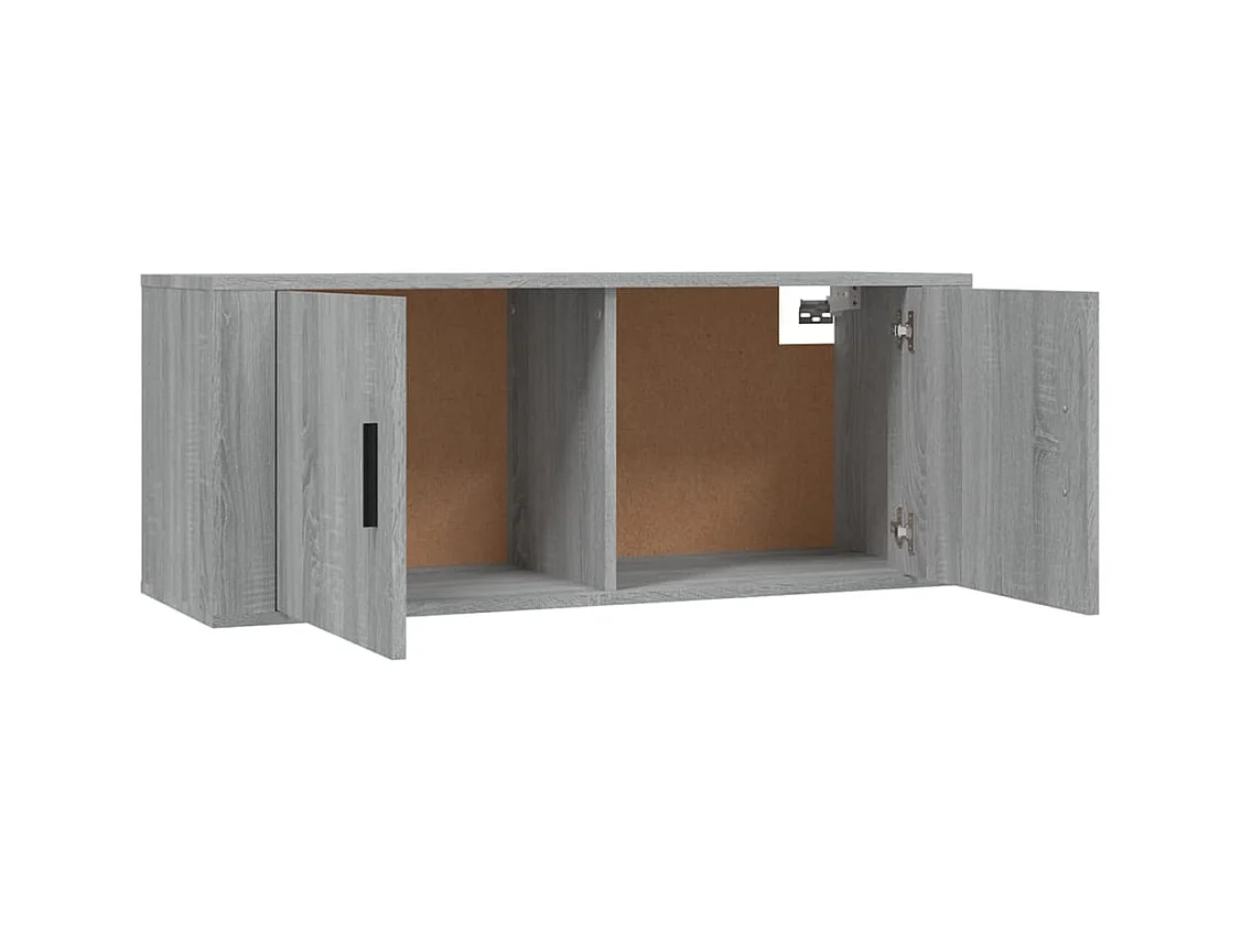 Wielsbeke  Ensemble de meubles TV 3 pcs Sonoma gris Bois d'ingénierie