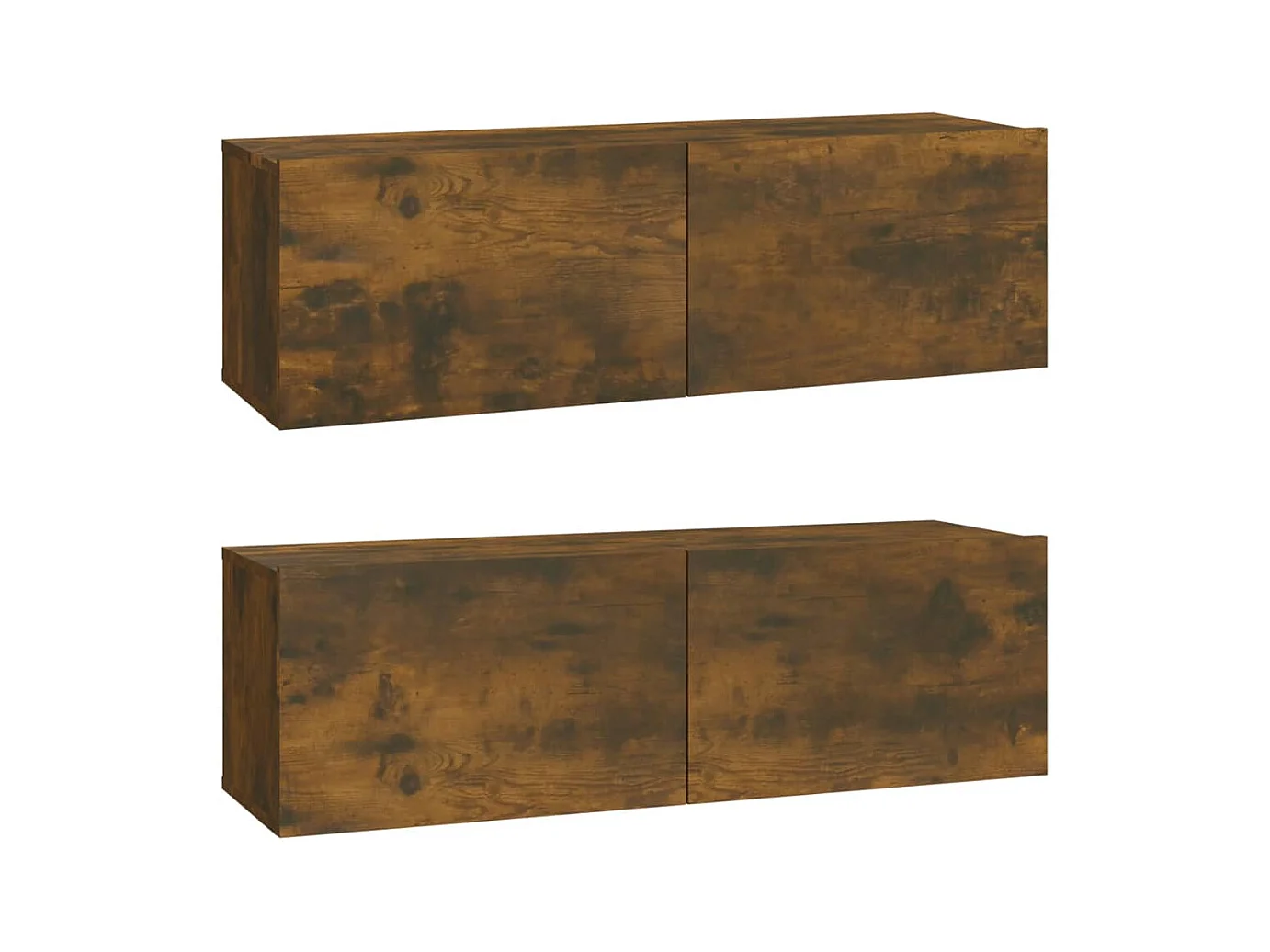 Isandro  Ensemble de meubles TV 4 pcs Chêne fumé Bois d'ingénierie