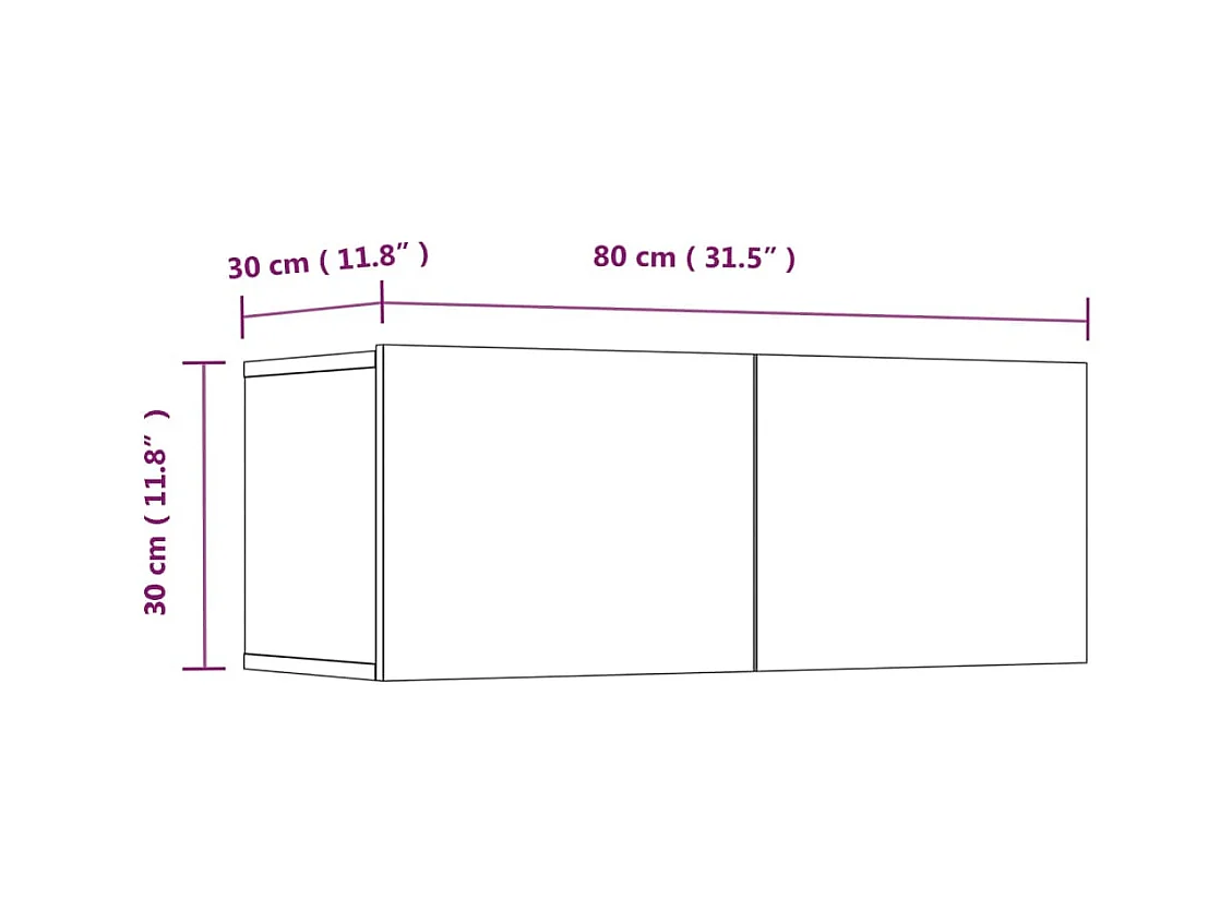 Isandro  Ensemble de meubles TV 4 pcs Chêne sonoma Bois d'ingénierie