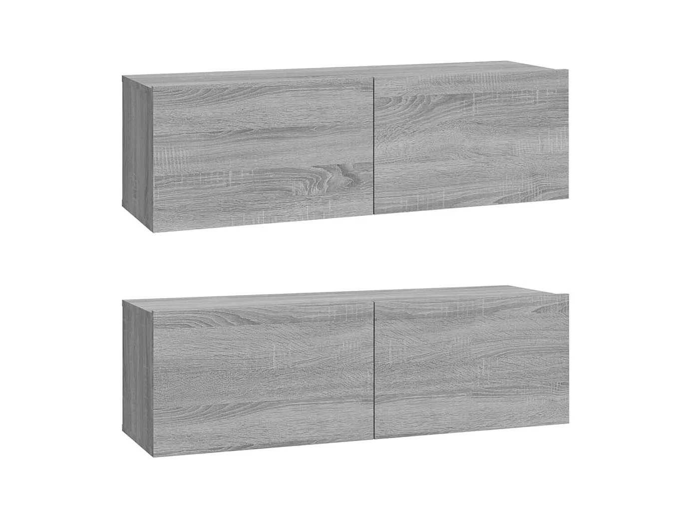 Isandro  Ensemble de meubles TV 4 pcs Sonoma gris Bois d'ingénierie