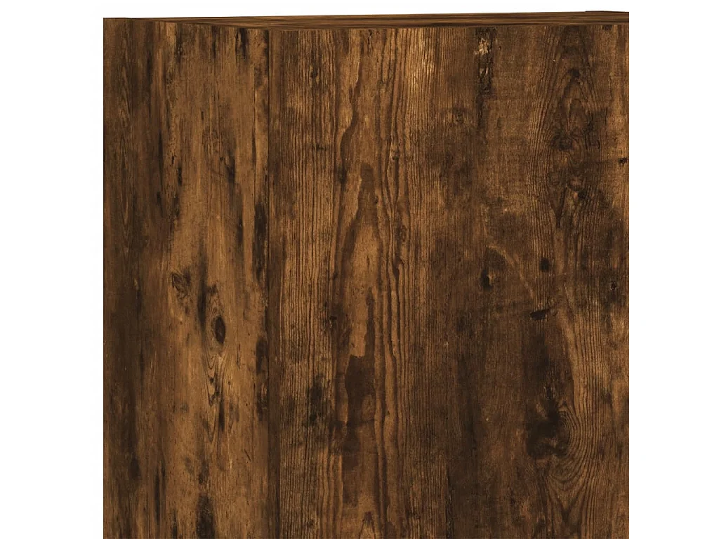 Xalindra  Muebles de TV de pared 5 pzas madera ingeniería roble ahumado