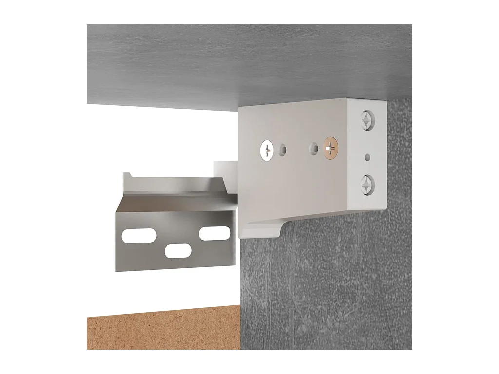 Monza  Ensemble de meubles TV 7 pcs Gris béton Bois d'ingénierie