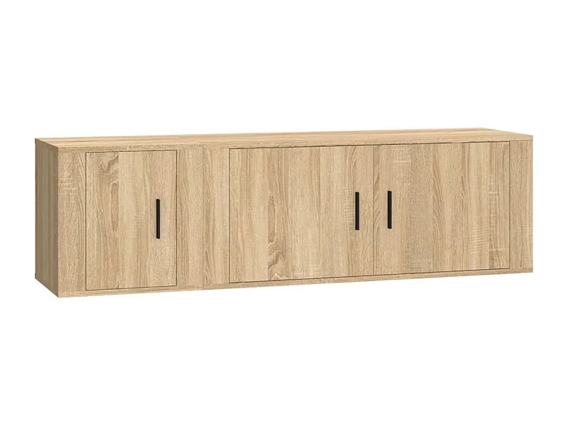 Pallir  Ensemble de meubles TV 2 pcs chêne sonoma bois d'ingénierie
