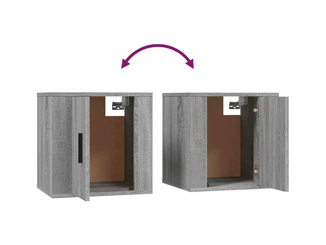 Pallir  Ensemble de meubles TV 2 pcs Sonoma gris Bois d'ingénierie