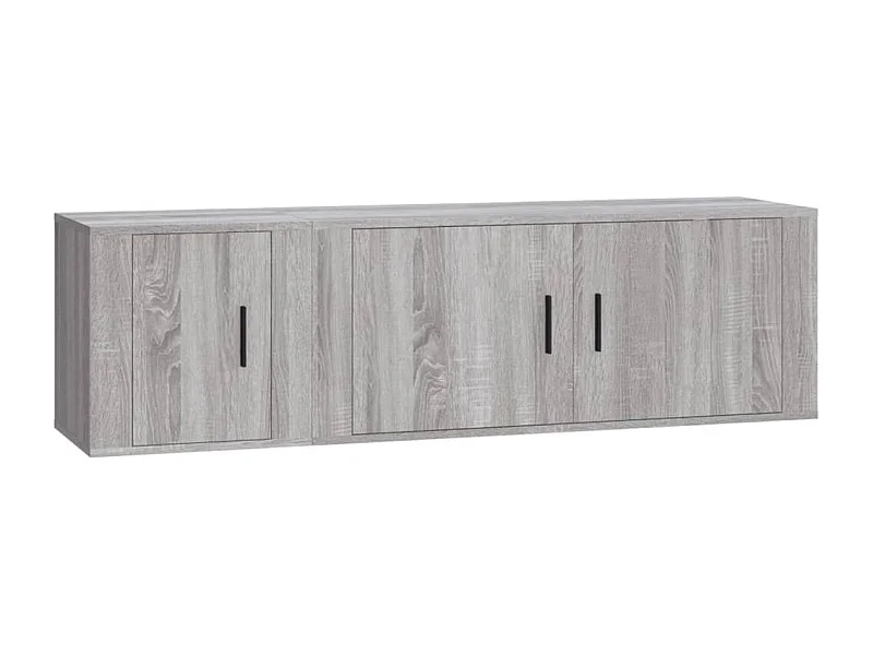Pallir  Ensemble de meubles TV 2 pcs Sonoma gris Bois d'ingénierie