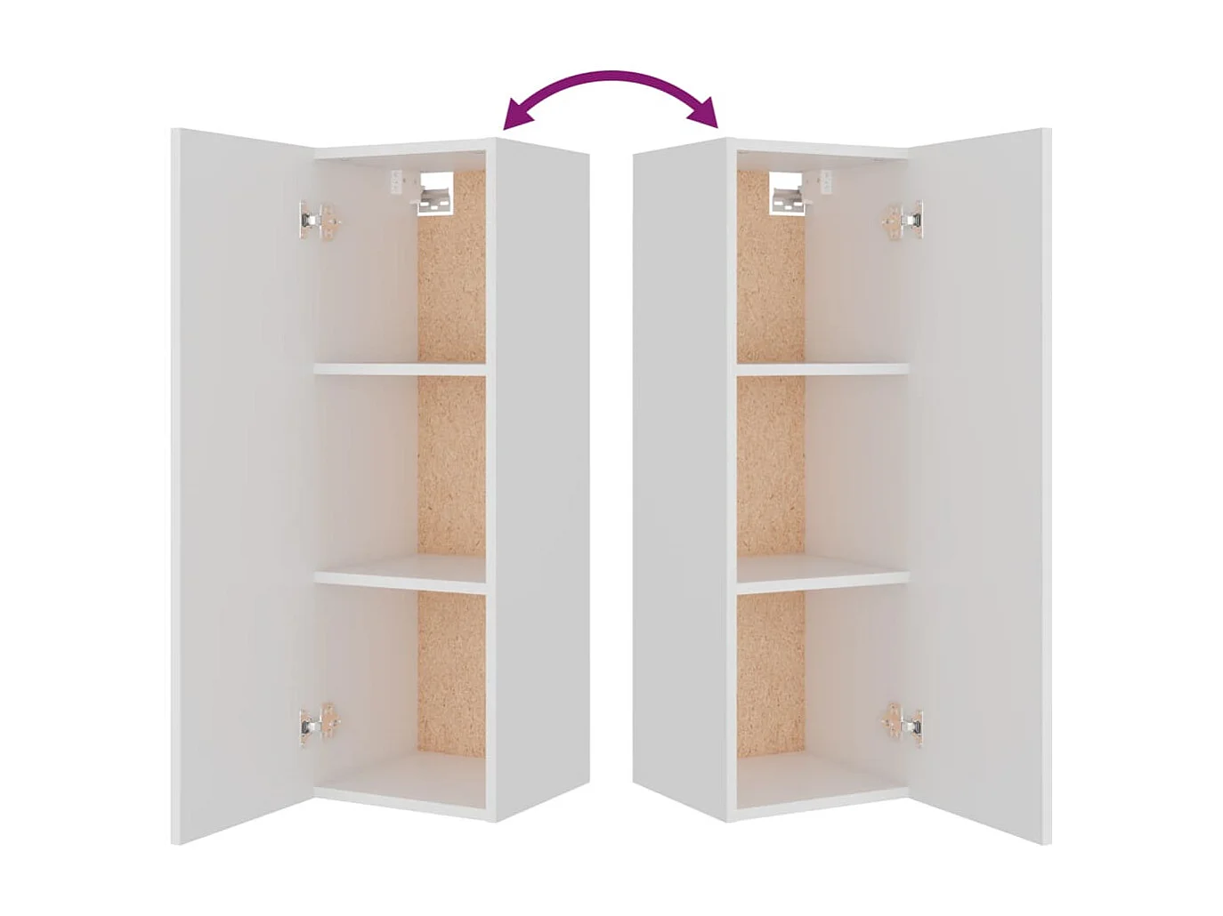 Pontarlier  5-delige Tv-meubelset bewerkt hout wit