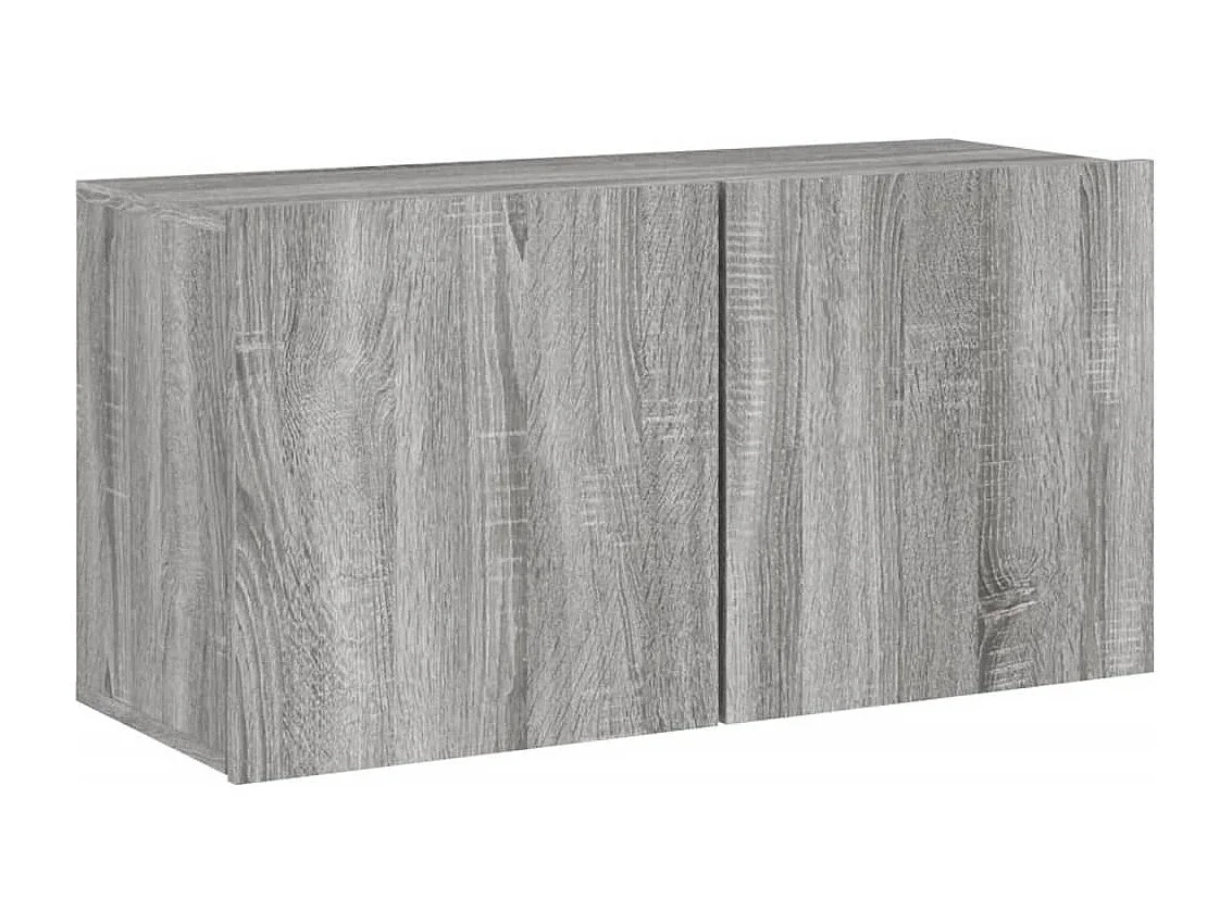 Xalindra  Unités murales TV 5 pcs sonoma gris bois d'ingénierie