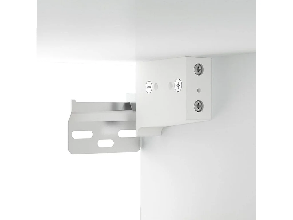 Doolin  Set de muebles para TV 8 piezas madera contrachapada blanco