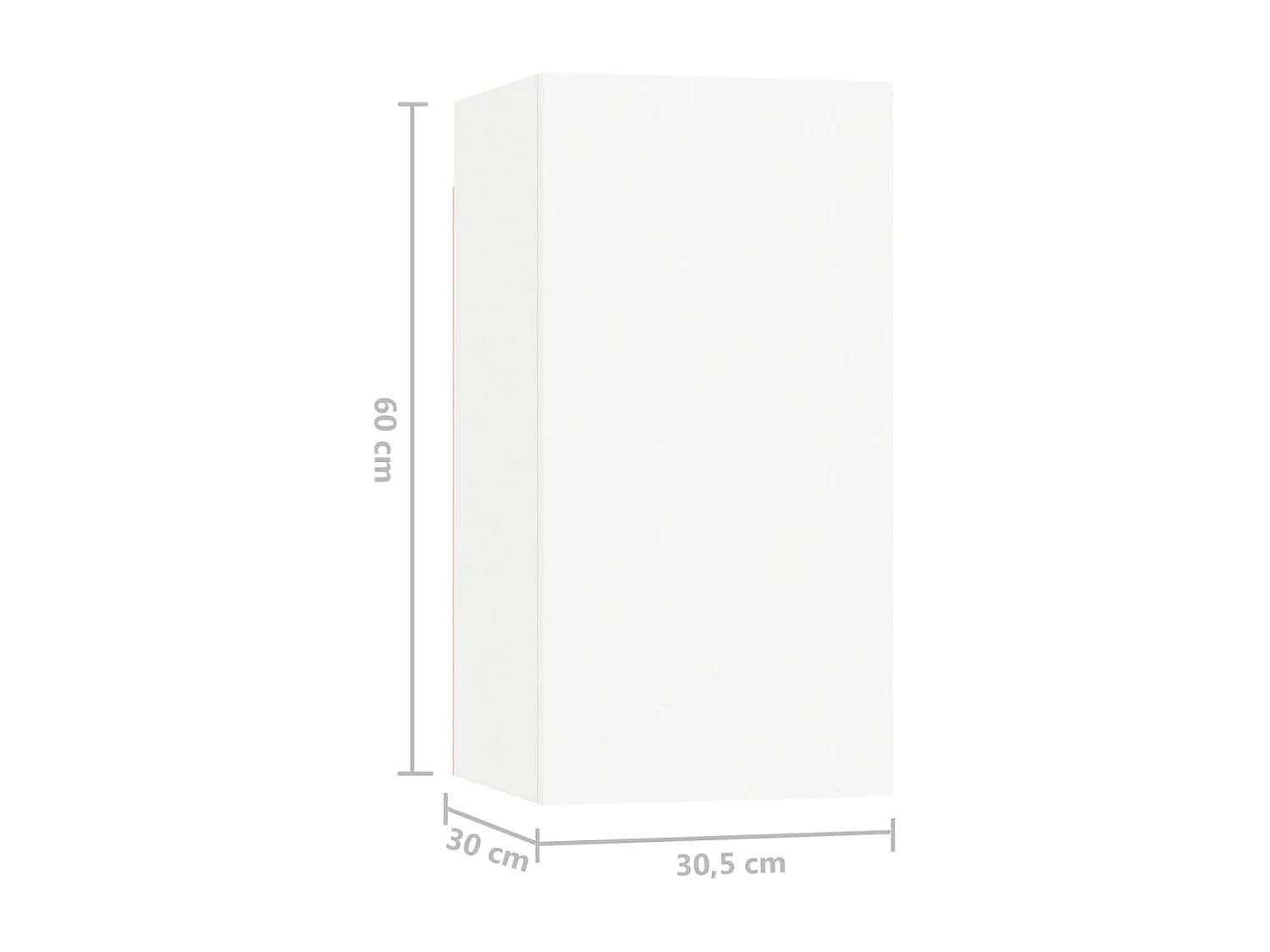 Rebecca  Ensemble de meubles TV 8 pcs Blanc Bois d'ingénierie