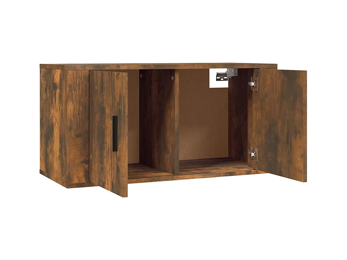 Marisa  Set de muebles de TV 2 pzas madera contrachapada roble ahumado