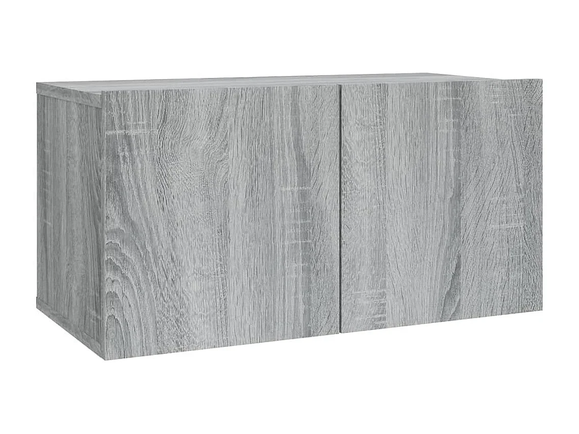 Olivia  Ensemble de meubles TV 2 pcs Sonoma gris Bois d'ingénierie