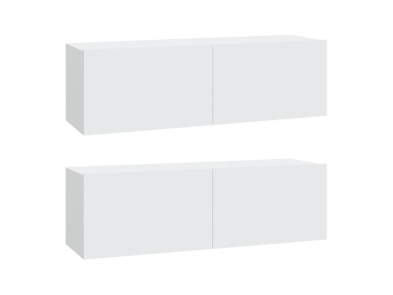 Juliette  Ensemble de meubles TV 6 pcs Blanc Bois d'ingénierie