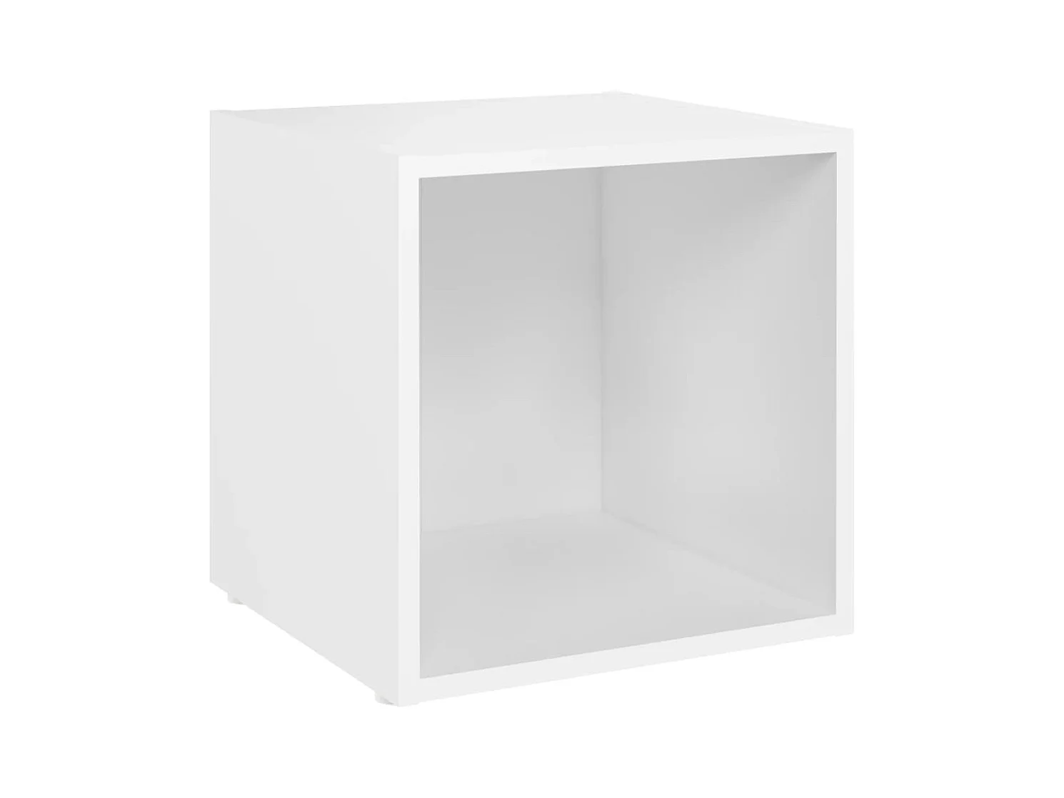 Cape Coral  Ensemble de meubles TV 3 pcs Blanc Bois d'ingénierie