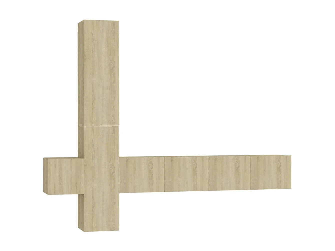 Daingean  Ensemble de meubles TV 5 pcs Chêne sonoma Bois d'ingénierie