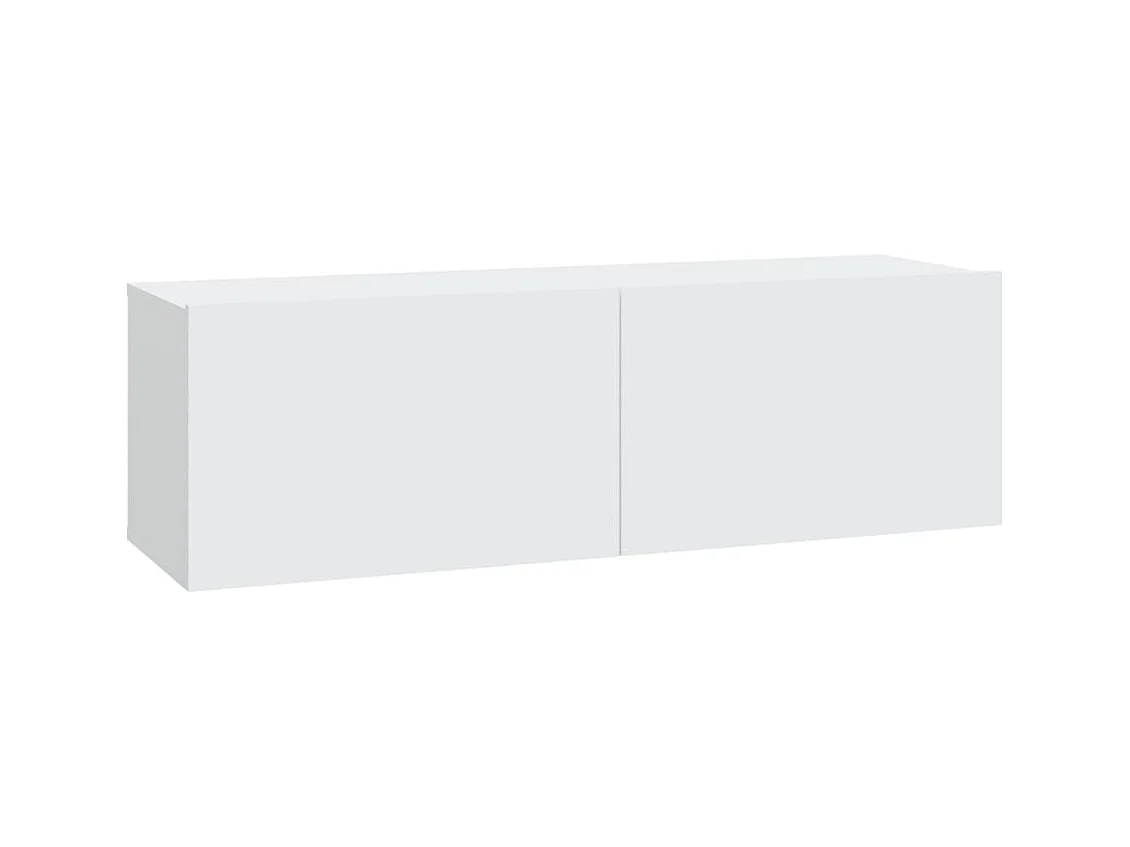 Batesburg-Leesville  Ensemble de meubles TV 3 pcs Blanc Bois d'ingénierie