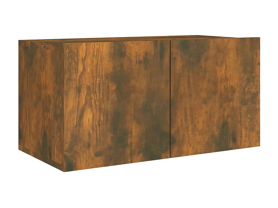 Cloverport  Ensemble de meubles TV 4 pcs Chêne fumé Bois d'ingénierie