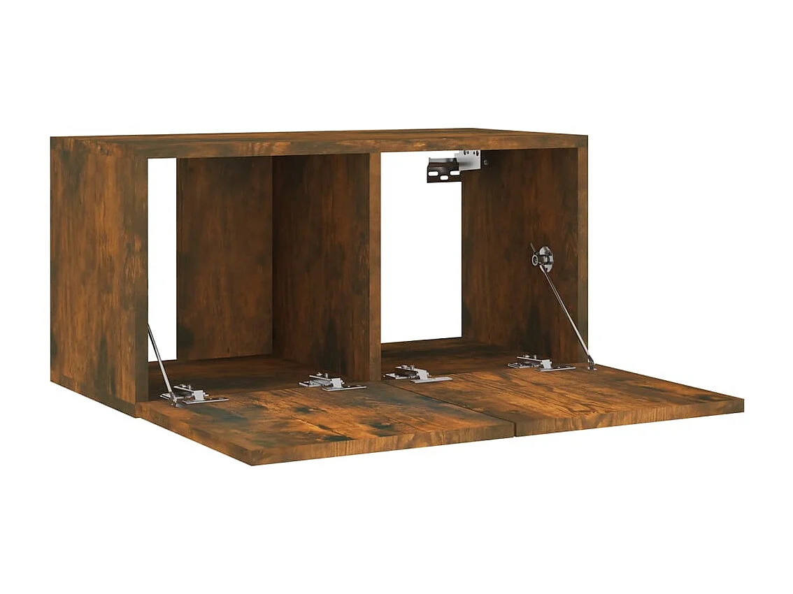 Cloverport  Ensemble de meubles TV 4 pcs Chêne fumé Bois d'ingénierie