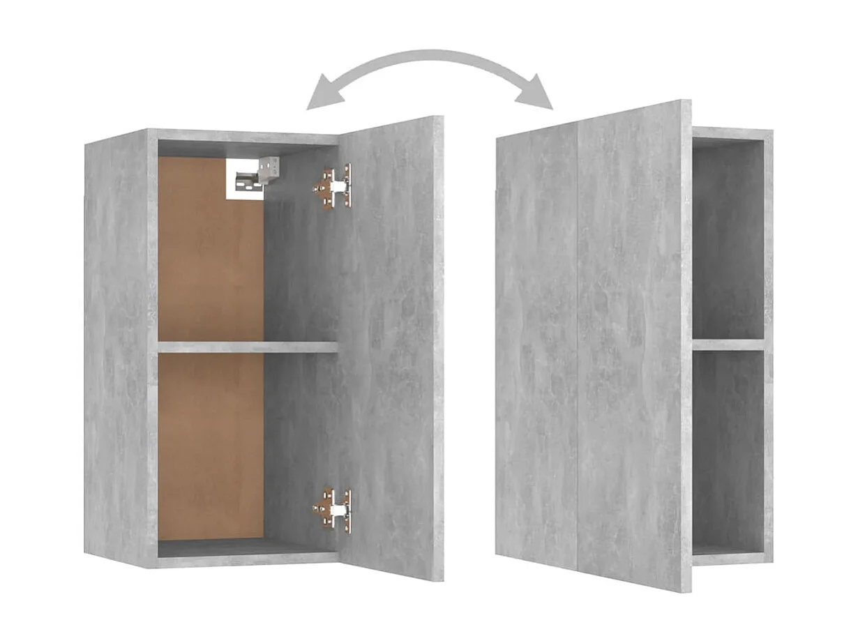 Beltsville  Ensemble de meubles TV 8 pcs Gris béton Bois d'ingénierie