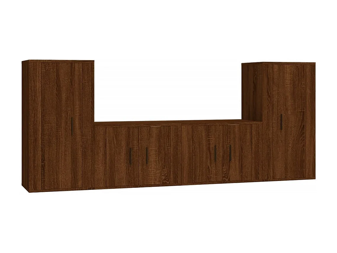 Marcus  Ensemble de meubles TV 4 pcs Chêne marron Bois d'ingénierie