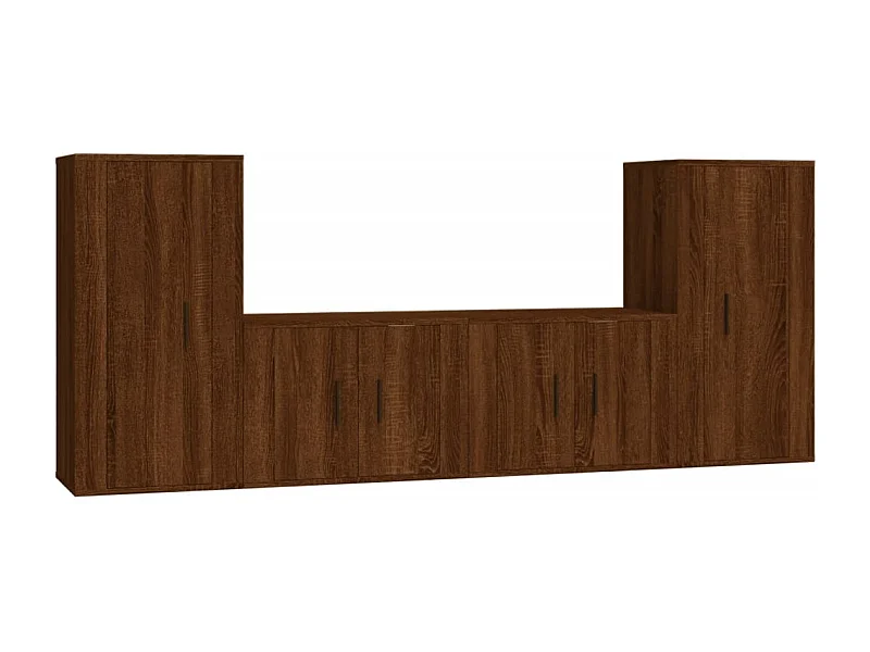 Marcus  Ensemble de meubles TV 4 pcs Chêne marron Bois d'ingénierie