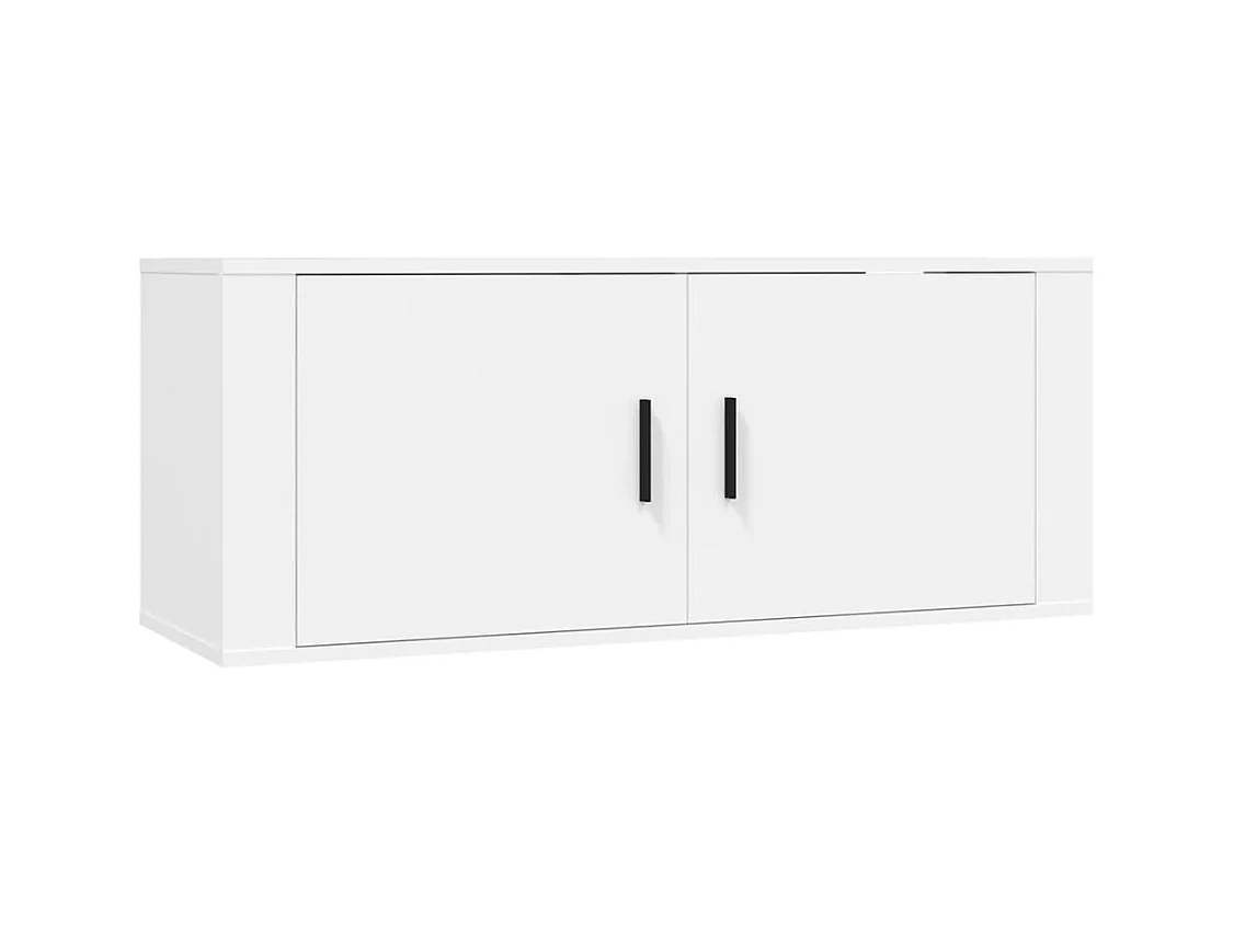 Xarim  7-delige Tv-meubelset bewerkt hout wit