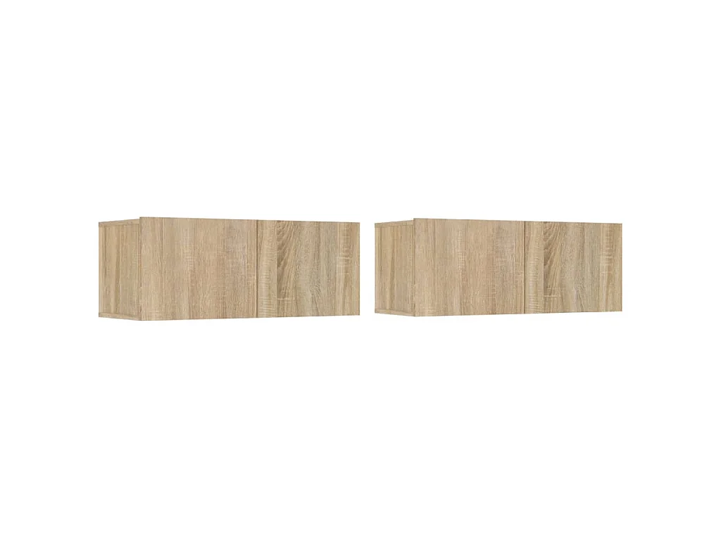 Juliette  Set de muebles para TV 6 pzas madera contrachapada roble sonoma