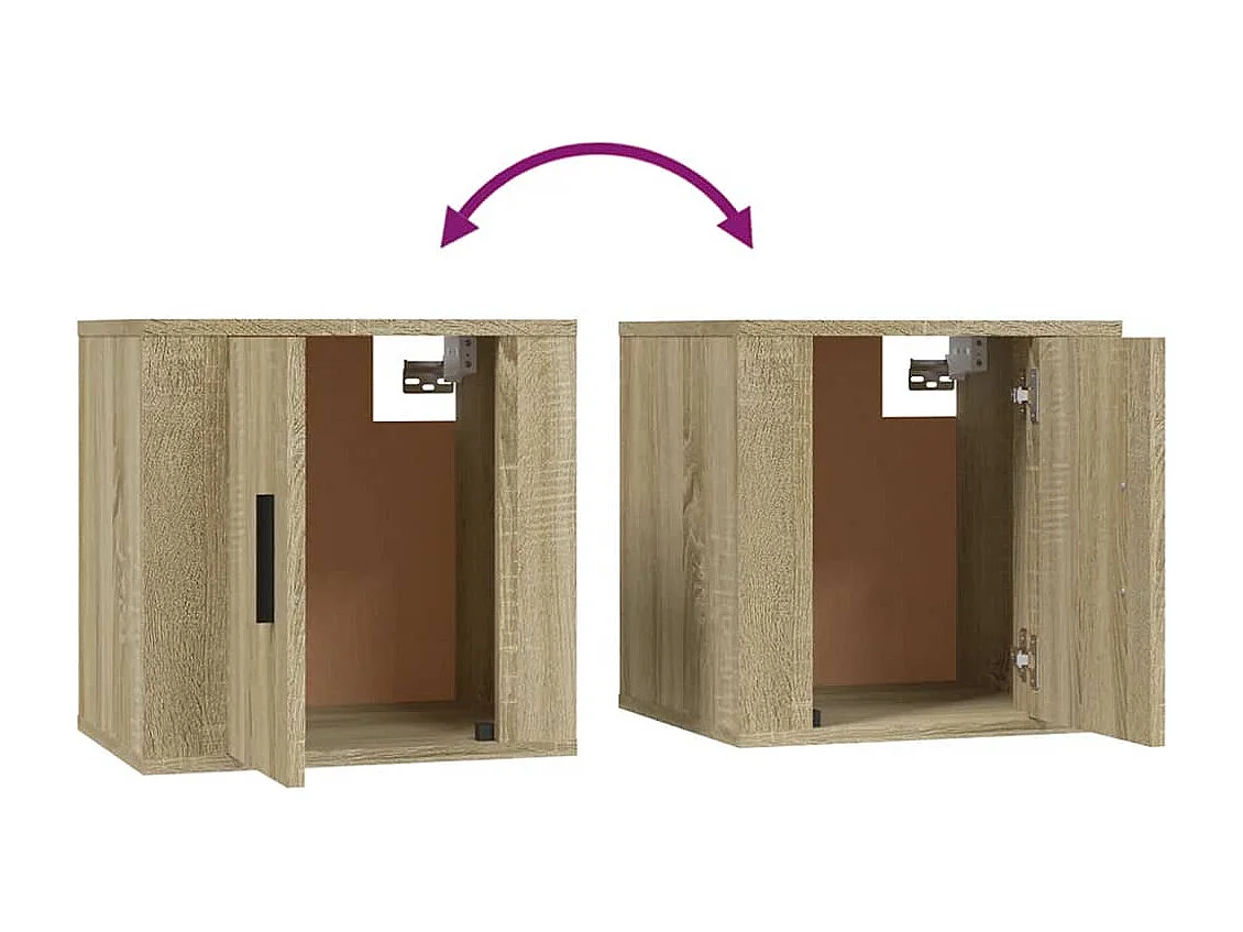 Wielsbeke  Set de muebles para TV 3 pzas madera contrachapada roble sonoma