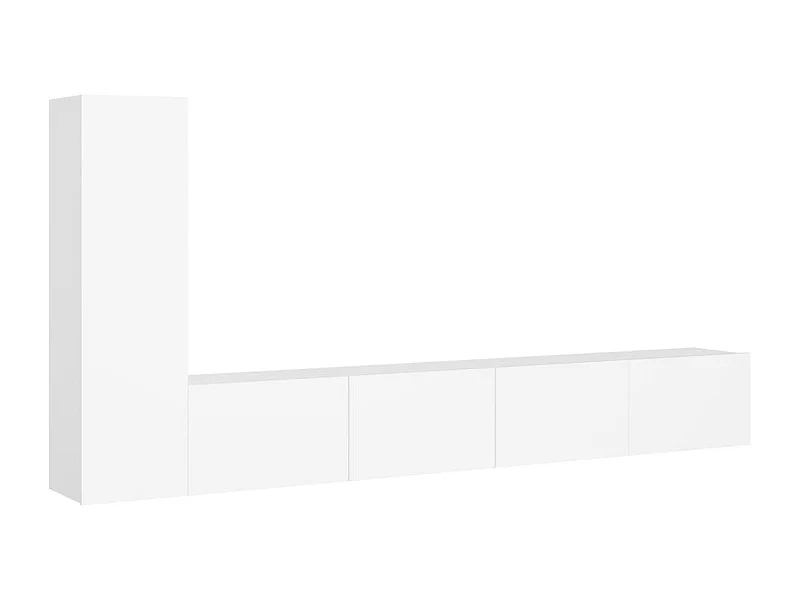 Zyanio  Ensemble de meubles TV 3 pcs Blanc Bois d'ingénierie