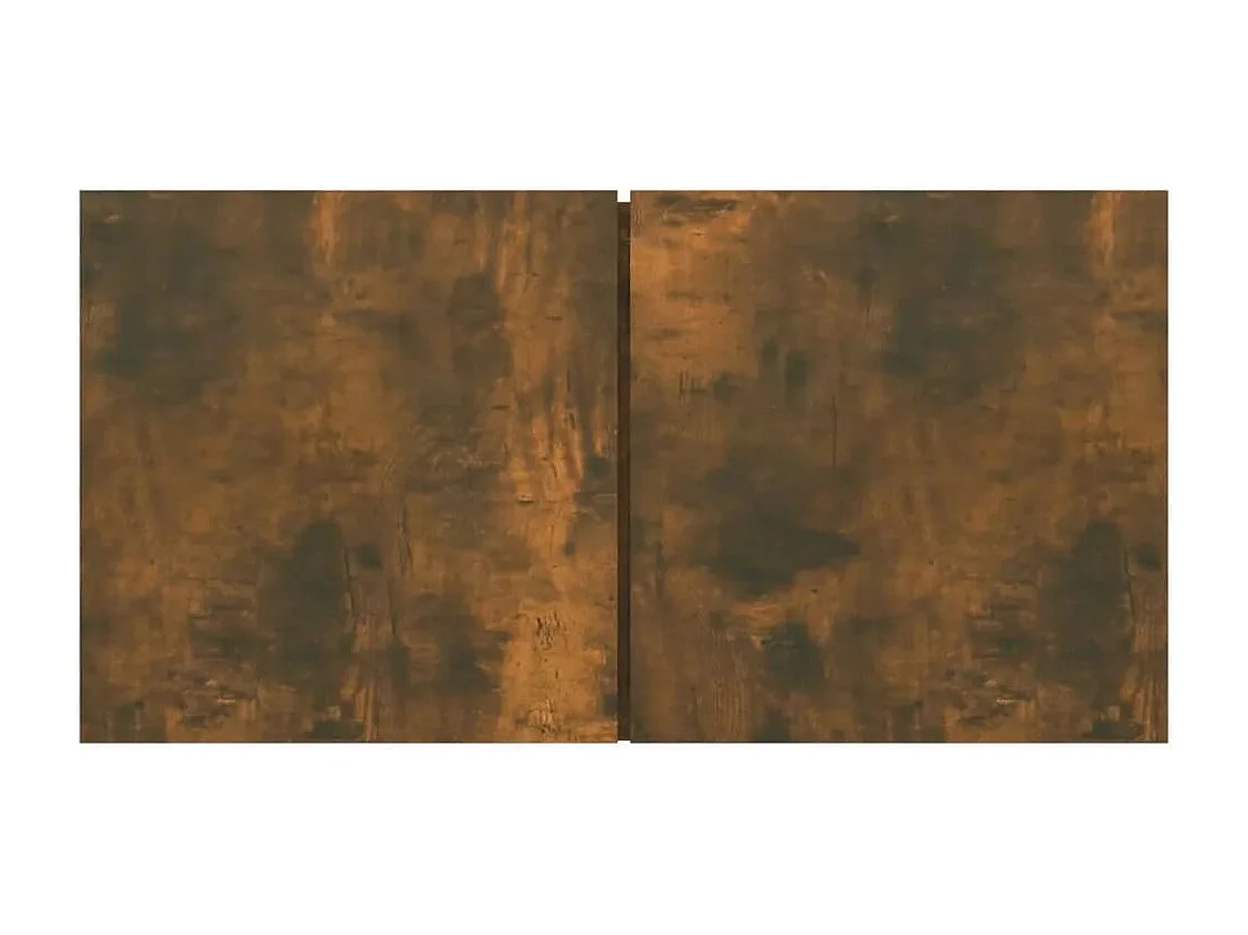 Henriëtte  5-delige Tv-meubelset bewerkt hout gerookt eikenkleurig