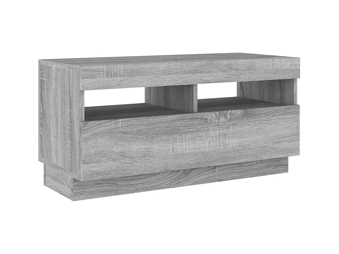 Bayside  Ensemble de meubles TV avec lumières LED 3 pcs Sonoma gris