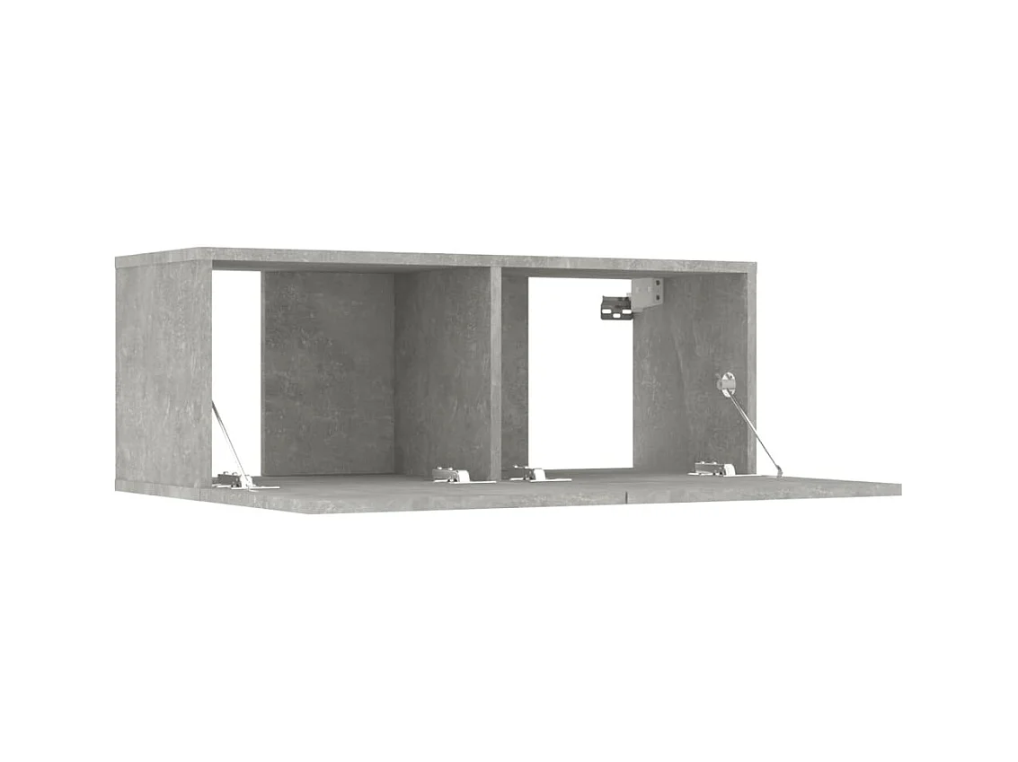 Canonsburg  Ensemble de meubles TV 7 pcs Gris béton Bois d'ingénierie