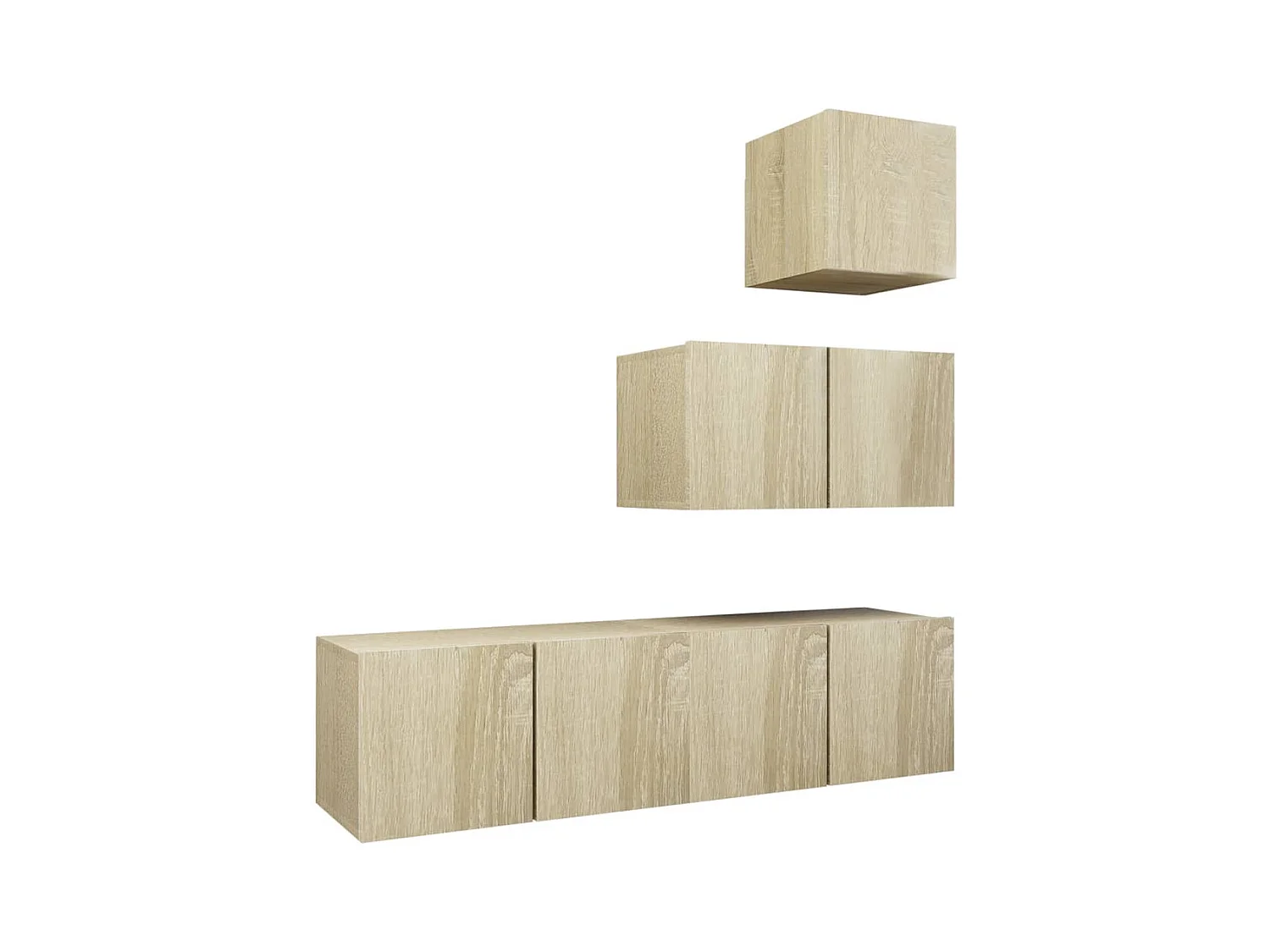 Antelope  Ensemble de meubles TV 4 pcs Chêne sonoma Bois d'ingénierie
