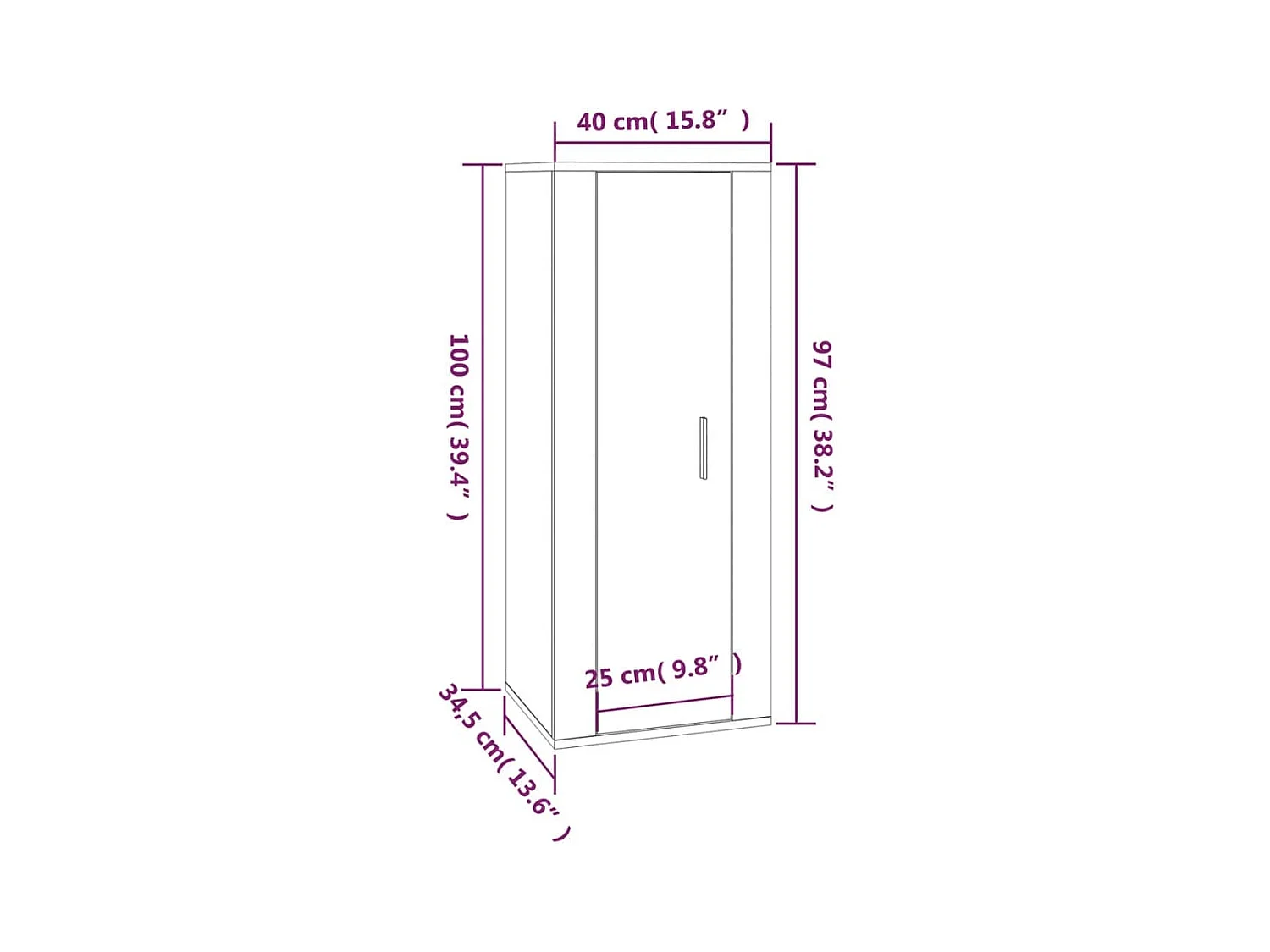 Lille Skensved  Ensemble de meubles TV 3 pcs Chêne marron Bois d'ingénierie