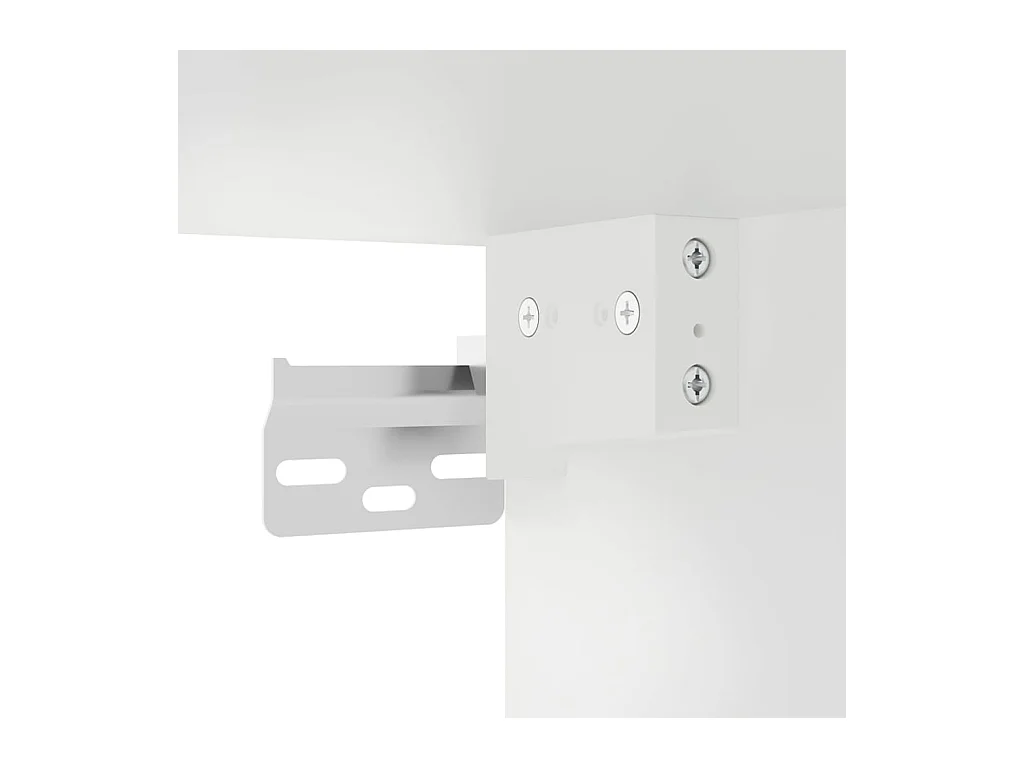 Xira  Ensemble de meubles TV 3 pcs Blanc Bois d'ingénierie