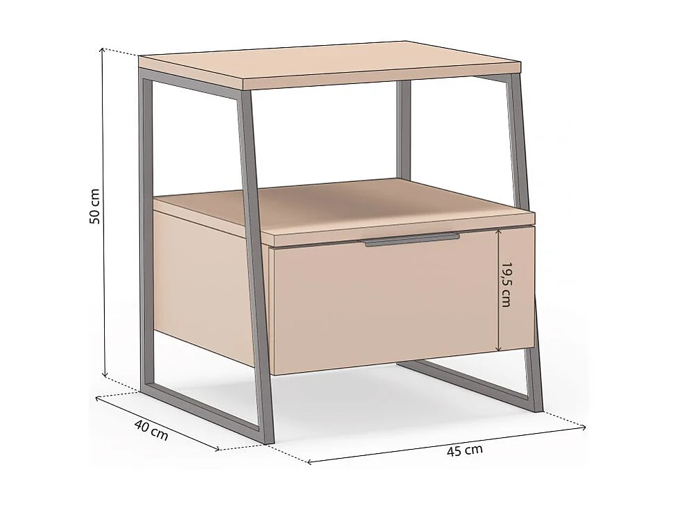 Mesa de cabeceira Oksa