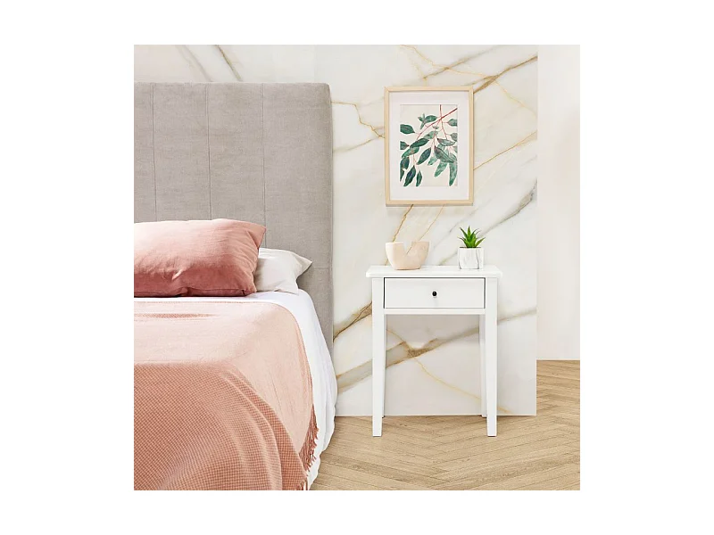 Mesita de noche Vika Blanco