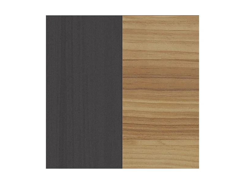 Mesita de noche Numa 3 cajones Gris Alpino - Oak