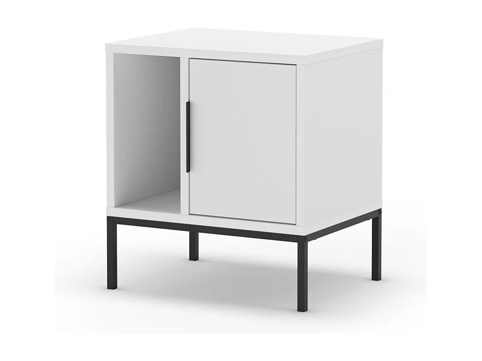 Mesita de noche Brik Blanco Negro