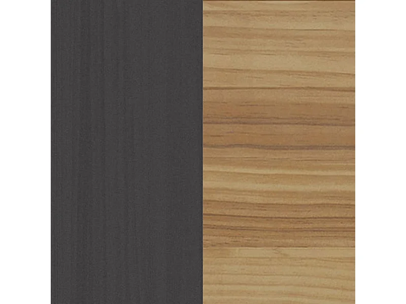 Mesita de noche Numa 2 cajones Gris Alpino - Oak