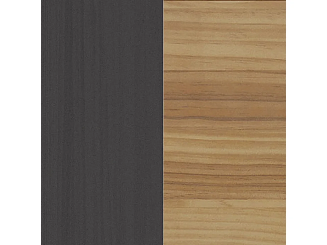 Mesita de noche Numa 2 cajones Gris Alpino - Oak