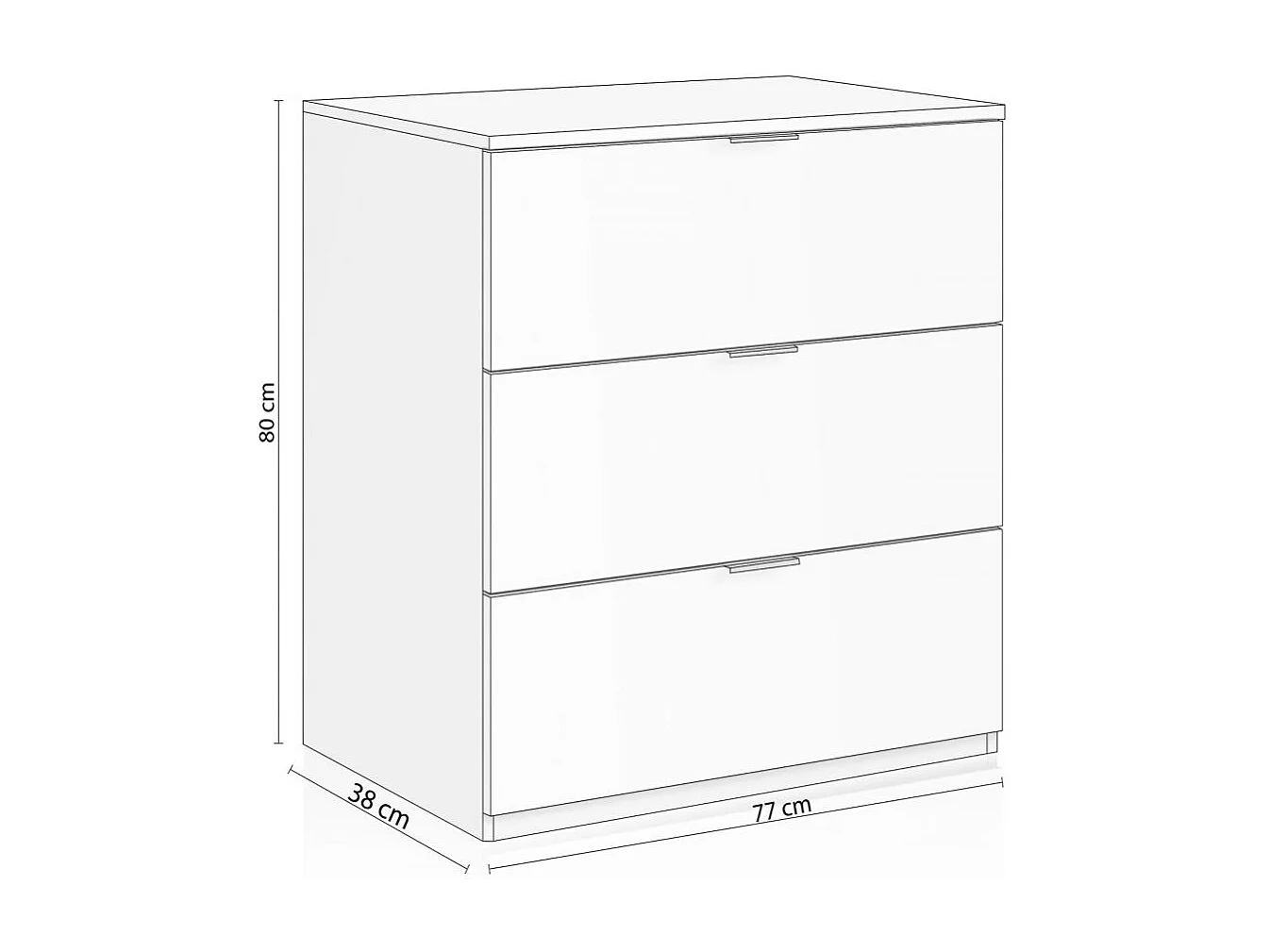 Cómoda Andra Blanco Mate