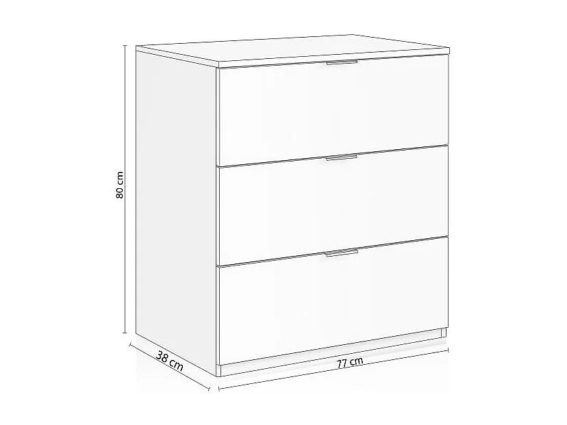 Cómoda Andra Blanco Mate