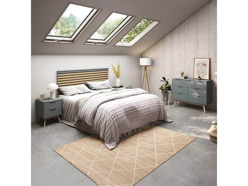 Cómoda Numa Verde Salvia - Oak Soft