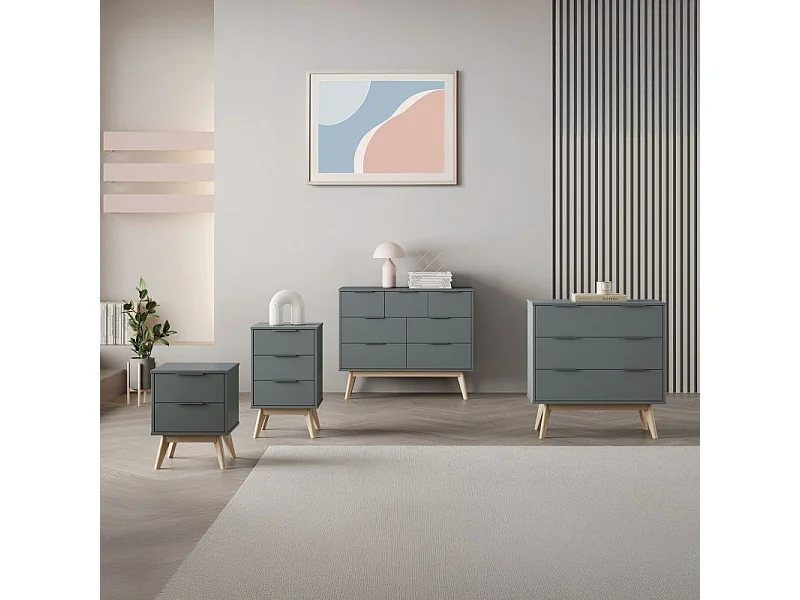 Cómoda Numa Verde Salvia - Oak Soft