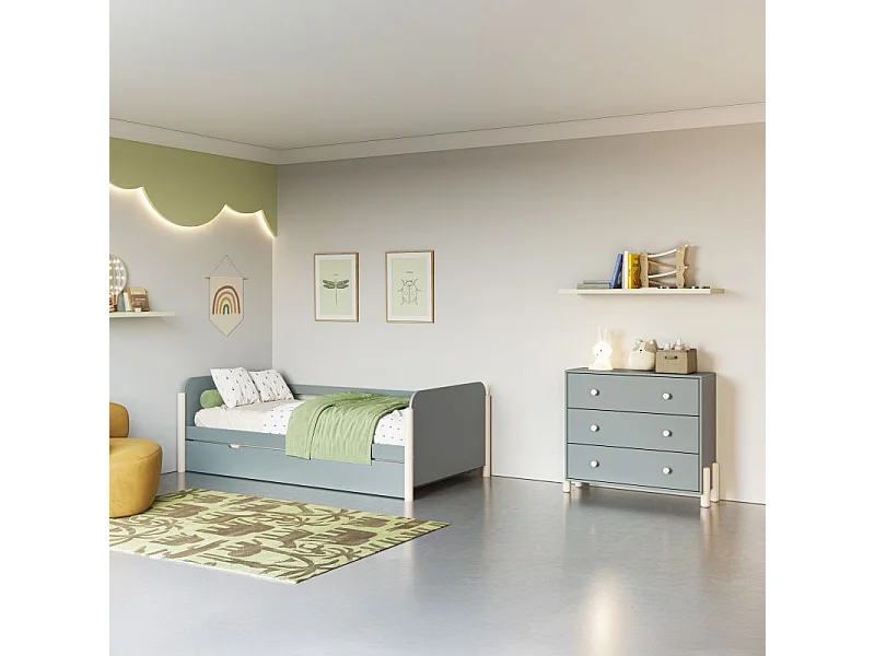 Cómoda Misty Dawn Verde Salvia - Oak Soft